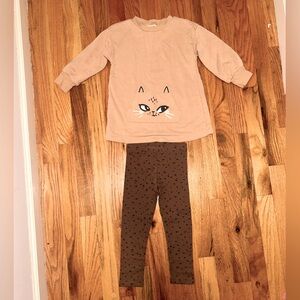 Toddler H&M sweater & legging set Never worn Size 3T